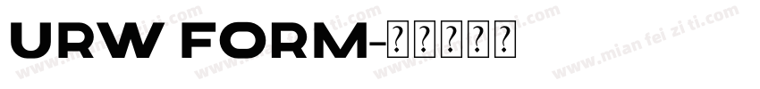 URW Form字体转换